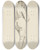 Triptych art skateboard deck of Adolf Sternschuss Akt Stojcej Kobiety Z Uniesionymi Domi by Adolf Sternschuss (1873-1915)