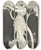 Triptych art skateboard deck of H Robert Dammy Robe De Bal_1 by H Robert Dammy (1890)