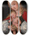 Triptych art skateboard deck of Lucas Cranach The Elder Madonna And Child With Grapes by Lucas Cranach The Elder (1472-1553)