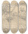 Triptych art skateboard deck of George Richmond A Bushy Lane With A Field Beyond by George Richmond (1809-1896)