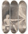 Triptych art skateboard deck of George Romney Boy Seated Beneath A Rock by George Romney (1734-1802)