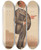 Triptych art skateboard deck of Leslie Matthew Ward Freemasons The Lord Mayor Polydore De Keyser November 25 1887 by Leslie Matthew Ward (1851-1922)