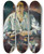 Triptych art skateboard deck of Anton Faistauer Dame In Weier Bluse Erste Gattin Des Knstlers by Anton Faistauer (1887-1930)