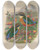 Triptych art skateboard deck of Daniel Giraud Elliot A Monograph Of The Pittid Or Family Of Antthrushes Pl16 by Daniel Giraud Elliot (1835-1915)