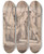 Triptych art skateboard deck of Samuel Wale The Murder Of Kenith Hossack By Captain Lowry by Samuel Wale (1721-1786)