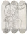 Triptych art skateboard deck of Hubert Robert Statue Of Jupiter Seated Recto by Hubert Robert (1733-1808)