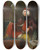 Triptych art skateboard deck of Carl Frederik Von Breda Yusuf Agah Efendi by Carl Frederik Von Breda (1759-1818)