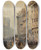 Triptych art skateboard deck of Paolo Sala London Street by Paolo Sala (1859-1924)