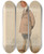 Triptych art skateboard deck of Leslie Matthew Ward Turf Devotees Viscount Dangan January 12 1889 by Leslie Matthew Ward (1851-1922)