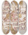 Triptych art skateboard deck of Walter Crane The Golden Primer by Walter Crane (1845-1915)