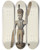 Triptych art skateboard deck of Luther D Wenrich Whirligig by Luther D Wenrich