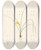 Triptych art skateboard deck of Pierre Joseph Redout Les Liliacees Pl65 by Pierre Joseph Redoute (1759-1840)