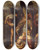 Triptych art skateboard deck of Otto Van Veen During A Famine In Myra Saint Nicholas Saves The People by Otto van Veen (1556-1629)