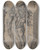 Triptych art skateboard deck of Johann Andreas Rauch Allegory Of Sculpture by Johann Andreas Rauch (1575-1632)