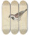 Triptych art skateboard deck of James Sowerby A House Sparrow by James Sowerby (1757-1822)