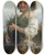 Triptych art skateboard deck of William Bouguereau La Petite Esmralda by William Bouguereau (1825-1905)