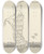 Triptych art skateboard deck of Monogrammist Mfn Robe De Nansouk_2 by Monogrammist Mfn