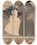 Triptych art skateboard deck of Maxfield Parrish Poster Show Pennsylvania Academy Of The Fine Arts Philadelphia by Maxfield Parrish (1870-1966)