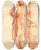 Triptych art skateboard deck of Cornelis Pronk Beeld Van Staande Vrouw Het Hoofd Verbonden by Cornelis Pronk (1691-1759)
