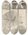 Triptych art skateboard deck of Robert Hooke Microscopic View Of Several Kinds Of Frozen Figures by Robert Hooke (1635-1703)