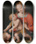 Triptych art skateboard deck of Joan Macip The Virgin Mary With The Christ Child And The Infant Saintjohn The Baptist by Joan Macip (1507-1579)