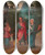 Triptych art skateboard deck of Adriaen Isenbrandt Mary And Joseph In Bethlehem by Adriaen Isenbrandt (1480-1551)