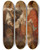 Triptych art skateboard deck of Nicaise De Keyser Foundation Of The Antwerp Academy By David Teniers Ii by Nicaise De Keyser (1813-1887)