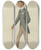 Triptych art skateboard deck of Leslie Matthew Ward Politicians C Viscount Castlereagh June 7 1879 by Leslie Matthew Ward (1851-1922)