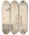 Triptych art skateboard deck of Johann Melchior Fssli The Sacerdotal Atrium In Perspective Late 17Thearly 18Th Century by Johann Melchior Fussli (1677-1736)