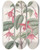 Triptych art skateboard deck of Sydenham Edwards Standishs Fuchsia by Sydenham Edwards (1768-1819)