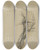 Triptych art skateboard deck of Victor Mller Linker Arm Des Romeo Mit Gewandangabe by Victor Muller (1829-1871)