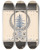 Triptych art skateboard deck of Reinier Willem Petrus De Vries Cornelis Veth Sport En Spel In De Kunst Winter by Reinier Willem Petrus De Vries (1874-1952)