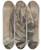 Triptych art skateboard deck of Jacob Jordaens Study Ofdrapery by Jacob Jordaens (1593-1678)