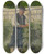 Triptych art skateboard deck of Jozef Hanula By The Grapevines by Jozef Hanula (1863-1944)