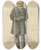 Triptych art skateboard deck of Constantine Von De Grimm Politicians Vanity Fair The Russian Foreign Office Monsieur De Giers December 27 1884 by Constantine von de Grimm