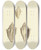 Triptych art skateboard deck of James Sowerby The Mineral Conchology Of Great Britain Pl281 by James Sowerby (1757-1822)