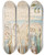 Triptych art skateboard deck of William Blake Pl 22 The Voice Of The Ancient Bard by William Blake (1757-1827)