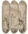 Triptych art skateboard deck of Jacob De Wit Odysseus And Ajax Fighting Over The Armour Of Achilles by Jacob de Wit (1695-1754)