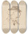 Triptych art skateboard deck of Douard Manet Portrait Of Charles Baudelaire In Profile by douard Manet (1832-1883)
