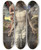 Triptych art skateboard deck of Andrea Mantegna Christ As The Suffering Redeemer by Andrea Mantegna (1431-1506)
