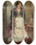 Triptych art skateboard deck of Reinhold Werner Portrait Of A Woman by Reinhold Werner (1864-1939)