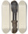 Triptych art skateboard deck of Mina Lowry Civil War General_1 by Mina Lowry (1894-1942)