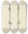 Triptych art skateboard deck of James Sowerby The Mineral Conchology Of Great Britain Pl515 by James Sowerby (1757-1822)