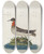 Triptych art skateboard deck of Peder Ascanius Icones Rerum Naturalium Ou Figures Enlumines Dhistoire Naturelle Du Nord Pl20 by Peder Ascanius (1723-1803)