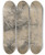 Triptych art skateboard deck of Bernardino Poccetti Seated Male Figure With The Head Of An Onlooker by Bernardino Poccetti (1548-1612)