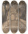 Triptych art skateboard deck of Hugo Darnaut Zufahrtsweg Mit Tor by Hugo Darnaut (1850-1937)