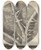 Triptych art skateboard deck of Robert Hooke Microscopic View Of Nettles And Other Venomous Plants by Robert Hooke (1635-1703)