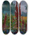 Triptych art skateboard deck of Ambroy Sabatowski Amaranth by Ambrozy Sabatowski (1871-1920)