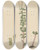 Triptych art skateboard deck of William Jackson Hooker Peperomia Quadrifolium by William Jackson Hooker (1785-1865)
