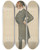 Triptych art skateboard deck of Carlo Pellegrini Military And Navy The Price Colonel Owen Lewis Cope Williams January 19 1878 by Carlo Pellegrini (1839-1889)
